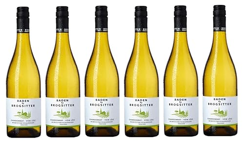 6x 0,75l - 2023er - Baden by Brogsitter - Eichstetter Vulkanfelsen - Chardonnay vom Löss - Qualitätswein Baden - Deutschland - Weißwein trocken von Brogsitter