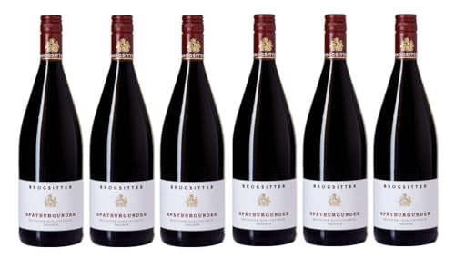 6x 1,0l - 2023er - Brogsitter - Spätburgunder - LITER - Qualitätswein Rheinhessen - Deutschland - Rotwein trocken von Brogsitter