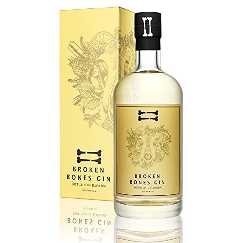 Broken Bones Old Tom Gin - Gin nach London Dry Art mit Honig, 10 Botanicals, Wacholder, Zitrone, Hagebutte, Lindenblüte, 43% vol, 0,5l von Broken Bones