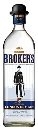 Brokers Gin Premium London Dry Gin 40 % Vol (1 x 1 l) von Brokers