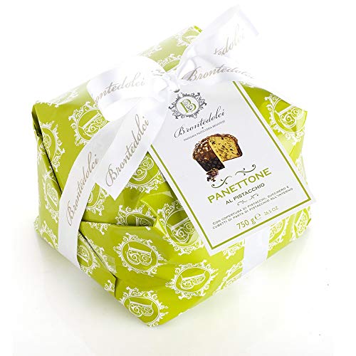 Brontedolci, Panettone mit Pistazien, aus Sizilien, 750g. von Brontedolci