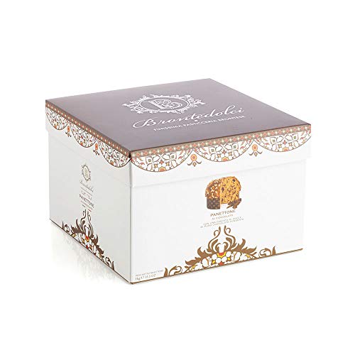 Brontedolci Panettone al Cioccolato Weihnachtskuchen mit dunklen Schokoladentropfen 1Kg Box von Brontedolci