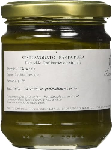Brontedolci - Pistazienpaste - 100% Pistazien Frucht aus ETNA (1) von Brontedolci