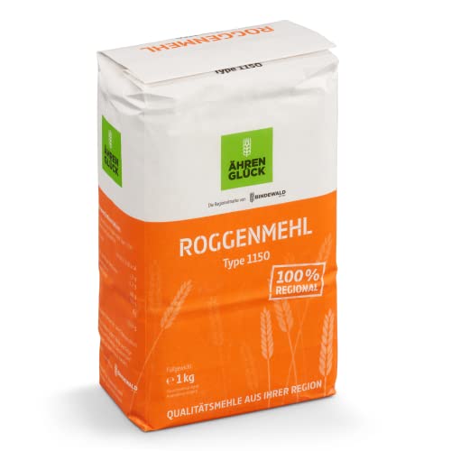 10x 1kg RoggenmehlType 1150 ÄhrenGlück regional* und nachhaltig produziert, von Brotzutaten