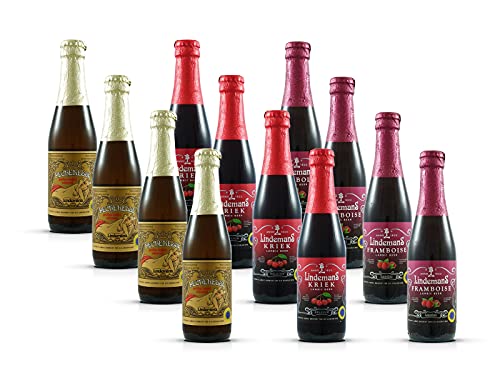 Lindemans Fruchtbier Mix, Paket mit 12 Bieren, Kriek, Pecheresse & Framboise von Sattie