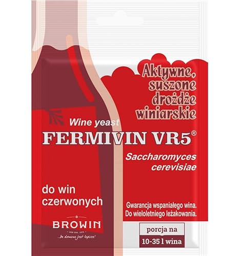 Weinhefe FERMICRU VR 5 Trockenhefe Weinhefe Reinzuchthefe 7g von Browin