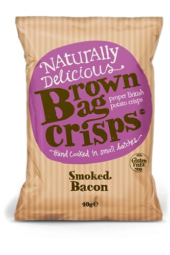 Brown Bag Crisps - Smoked Bacon 40g Beutel, 20 Stück von Brown Bag Crisps