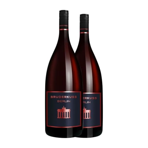 Bruderkuss Cuvée Rotwein Pfälz Magnum-Flasche 1,5 L Rotwein (Karton mit 2 Magnum-Flasche von 1,5 L) von Bruderkuss