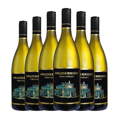 Bruderkuss Weißwein Pfälz 75 cl Weißwein (Karton mit 6 Flaschen von 75 cl) von Bruderkuss