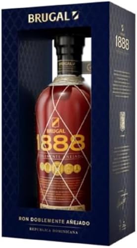 Brugal 1888 | Dominikanischer Premium Rum | mit Geschenkverpackung | zweifach gelagert für ein komplexes Aroma | 40% Vol | 700ml Einzelflasche von Brugal