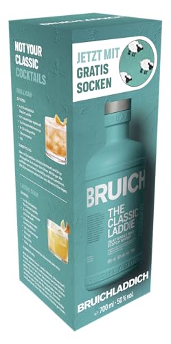 Bruichladdich The Classic Laddie Islay Single Malt Scotch Whisky 50% Geschenkpackung mit Socken (1x 0,7l) von Bruichladdich