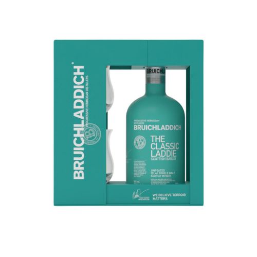 Bruichladdich The Classic Laddie Scottish Barley 0,7 l Geschenkset mit 2 Gläsern von Bruichladdich