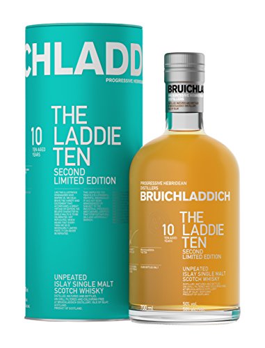 Bruichladdich The Laddie Ten 10 Years Old Unpeated Limited Edition Whisky mit Geschenkverpackung (1 x 0.7 l) von Bruichladdich