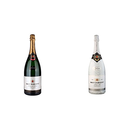 Brut Dargent Chardonnay Halbtrocken - Méthode Traditionnelle (1 x 1.5 l) + Brut Dargent Ice Chardonnay Demi-Sec Halbtrocken 2015 (1 x 1.5 l) von Brut Dargent