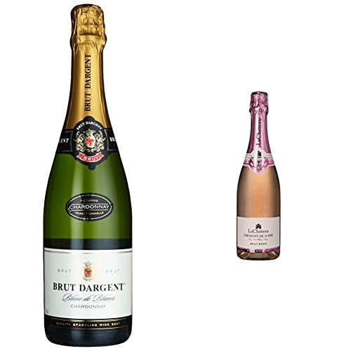 Brut Dargent Chardonnay Méthode Traditionnelle Sekt (1 x 0.75 L) & Crémant de Loire Rosé Brut - Lacheteau - 1x0,75l von Brut Dargent
