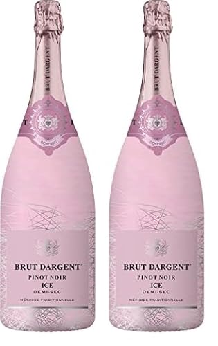 Brut Dargent - Ice Rosé Pinot Noir Halbtrocken Sekt, Magnum, Méthode Traditionnelle (1 X 1.5 L) (Packung mit 2) von Brut Dargent