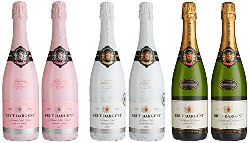 Brut Dargent Mischpaket - Chardonnay, Ice Chardonnay und Ice Rosé Pinot Noir (6 x 0.75 l) von Brut Dargent