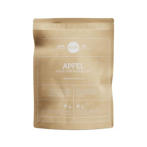 BUAH® Gefriergetrocknete Äpfel Bio | Getrockneter Bio Apfel ohne Zuckerzusatz | 100% Gefriergetrocknet Früchte (Vegan Glutenfrei Laktosefrei) | Idealer Snack | Vorteilspack 308 g von Buah