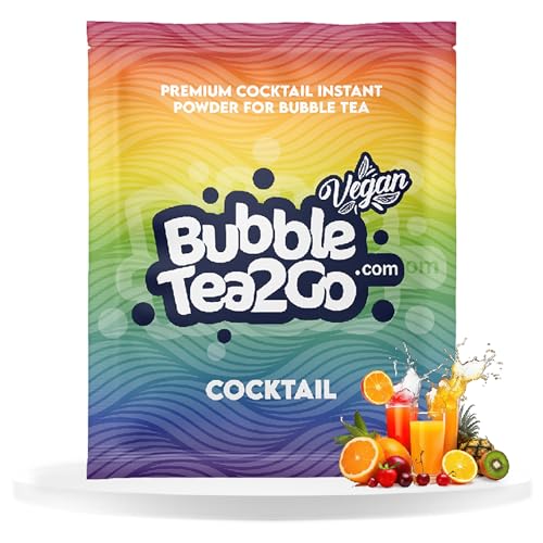 BubbleTea2Go - Cocktail Bubble Tea Pulver 5g - Getränkepulver für Milch, Erfrischender Bubble Tee Pulver Mix, Instant Pulver für Boba Tea, Eistee, Slushies, Smoothie, Eiskaffee & mehr von BubbleTea2Go