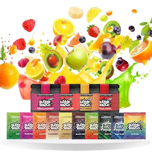 BubbleTea2Go - Bubble Tea Mix Party Paket - DIY Bubble Tea Set, Premium Bubble Teas, mit Bubble Perlens, und Zubehör - Boba Tea Kit für Parties (Dream Früchtemix) von BubbleTea2Go