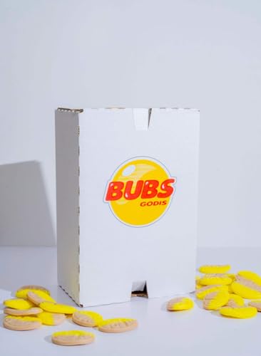 Bubs Godis Schaum-Banane oval 2,8 kg skandinavische Süßigkeiten von Bubs Godis