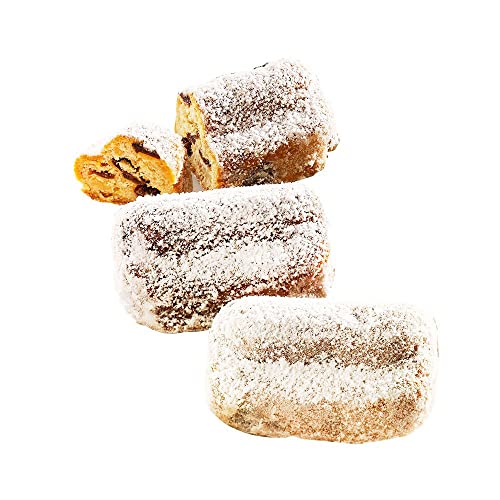 Christstollen-Mini-Trio, Butter-, Marzipan- und Bratapfel-Cranberry-Stollen (3 x 80g) von Bückers