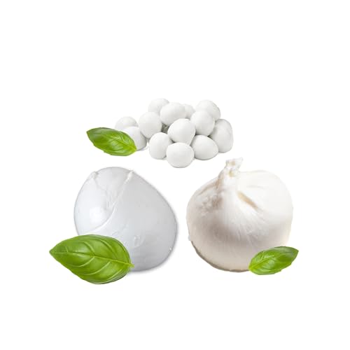 Büffel Bill Mozzarella Bundle - Feinschmecker-Paket für Genießer, Original vom italienischen Wasserbüffel, Cardinali, Büffel Mozzarella und Burrata von Büffel Bill