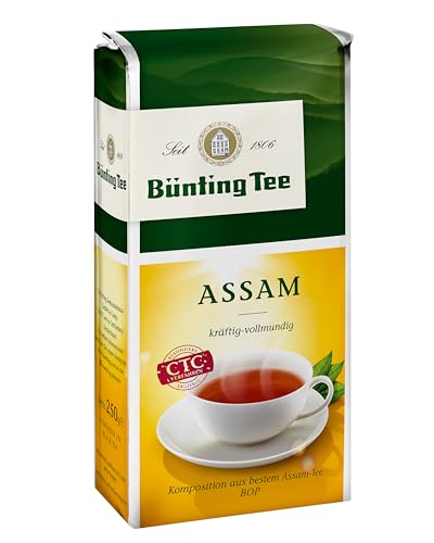 Bünting Tee Assam 6er Pack – loser Schwarztee, kräftig-vollmundig – 6 x 250g von Bünting Tee SEIT 1806