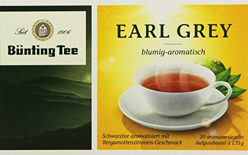 Bünting Tee Earl Grey 20 x 1.75g Beutel, 12er Pack (12x 35 g) von Bünting Tee