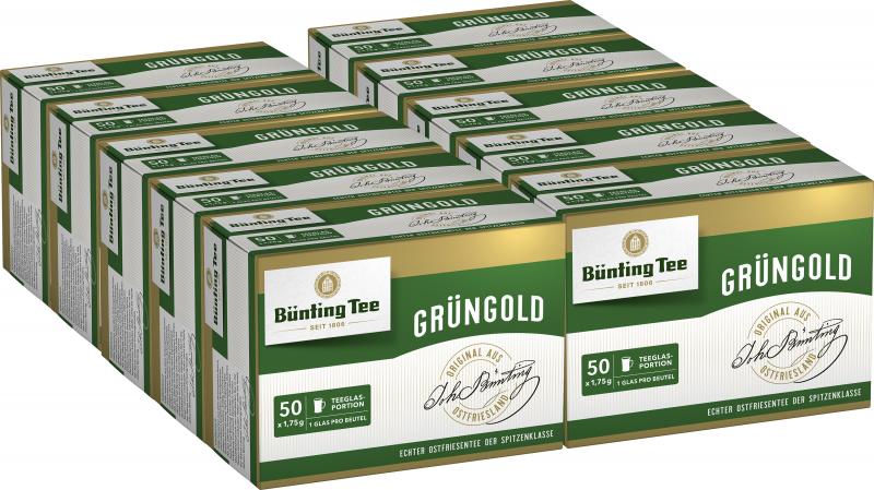 Bünting Tee Grüngold Tassenbeutel von Bünting Tee