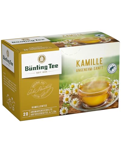 Bünting Tee Kamille – Kräutertee, angenehm-sanft – 20 Teebeutel von Bünting Tee SEIT 1806