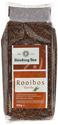 Bünting Tee Rooibos Vanille 200 g lose, 6er Pack (6 x 200 g) von Bünting Tee