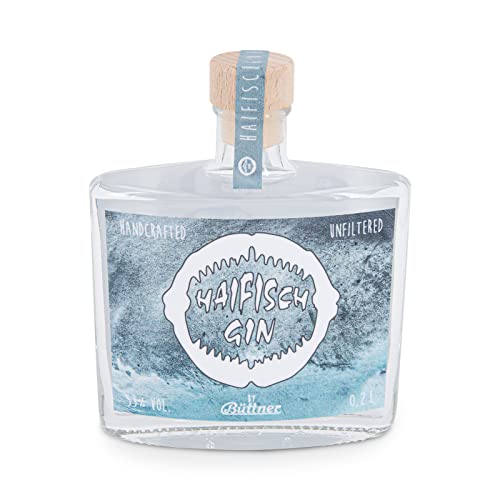 Büttner - HAIFISCH GIN - Dry Gin - 53% Vol 0,2l / Kräftig&Fruchtig, erlesene Mischung, Pur auf Eis oder als Tonic ein Geschmackserlebnis 99,75€/1,00l von Büttner Art of Living since 1893