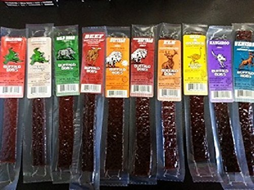 50 Piece Buffalo Bob Wild Game Jerky Assortment by Buffalo Bob's von Buffalo Bob's