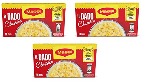 3x Maggi il Dado Classico con olio extra vergine di oliva Brühe Suppenwürfel mit nativem Olivenöl extra 10 Würfel von Buitoni