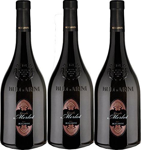 Garda Merlot - Bulgarini - rot - trocken - 12,5%vol. - 3er Paket von Bulgarini