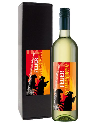 Bull & Bear Wein Geschenk "Feuerschlucker", Chardonnay 0,75 l, elegantes Geschenk von Bull & Bear