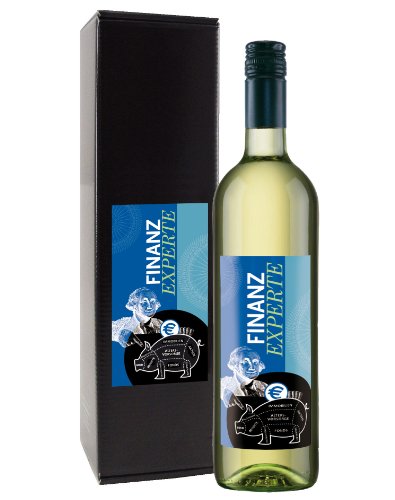 Bull & Bear Wein Geschenk "Finanzexperte", Chardonnay 0,75 l, elegantes Geschenk von Bull & Bear