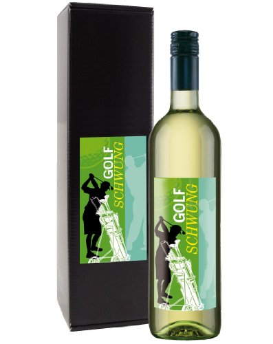 Bull & Bear Wein Geschenk "Golfschwung", Chardonnay 0,75 l, elegantes Geschenk von Bull & Bear