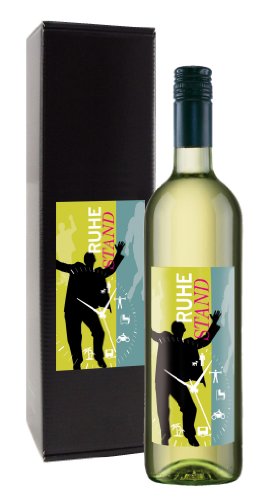 Bull & Bear Wein Geschenk "Ruhestand", Chardonnay 0,75 l, elegantes Geschenk von Bull & Bear