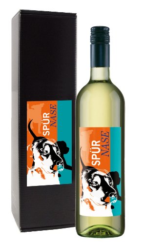 Bull & Bear Wein Geschenk "Spürnase", Chardonnay 0,75 l, elegantes Geschenk von Bull & Bear