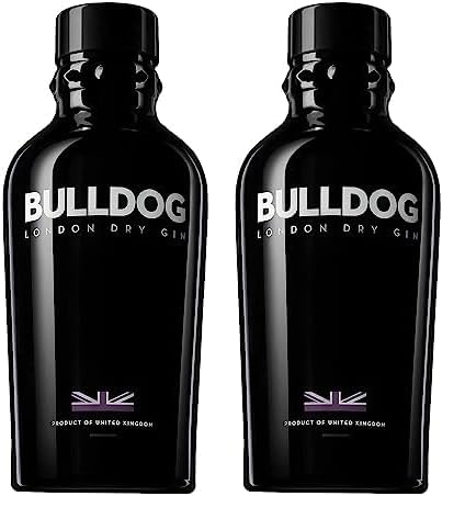 Bulldog Gin London Dry Gin aus 12 Botanicals aus 8 verschiedenen Ländern (1 x 0.7 l) (Packung mit 2) von Bulldog