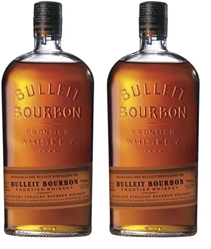 Bulleit Bourbon Frontier | American High Rye Whiskey | Geschenkempfehlung für Freunde & die Liebsten | handverlesene Kentucky Tradition | 45% vol | 700ml Einzelflasche | (Packung mit 2) von Bulleit