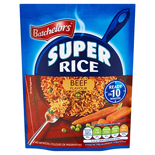 Batchelors Super Rice Golden Beef Geschmack, 3 x 90 g von Bundle