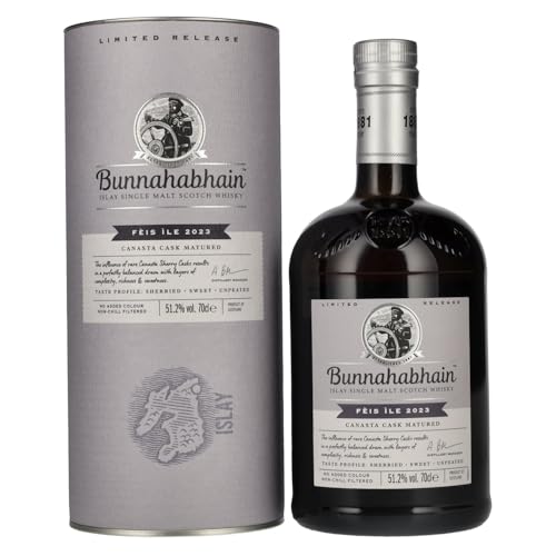 Bunnahabhain CANASTA CASK MATURED Limited Release Fèis Ìle 2023 51,2% Vol. 0,7l von Bunnahabhain