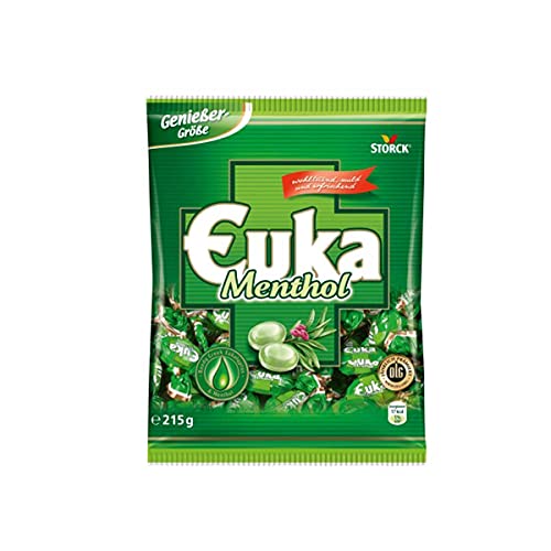 Euka Menthol – 1 x 425g – Eukalyptus-Menthol Bonbons mit Reedy Creek Eukalyptus von Bunte Welt