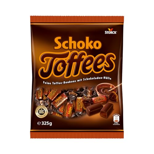 Schoko Toffees - 1 x 325g - Schokoladen Toffees mit feinherbem Schokoladenüberzug (30 Prozent) von Bunte Welt