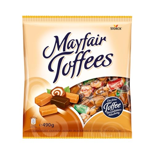 Mayfair Toffees – 1 x 490g – Karamell Toffee-Bonbon-Mischung mit verschiedenen Geschmacksrichtungen von Storck