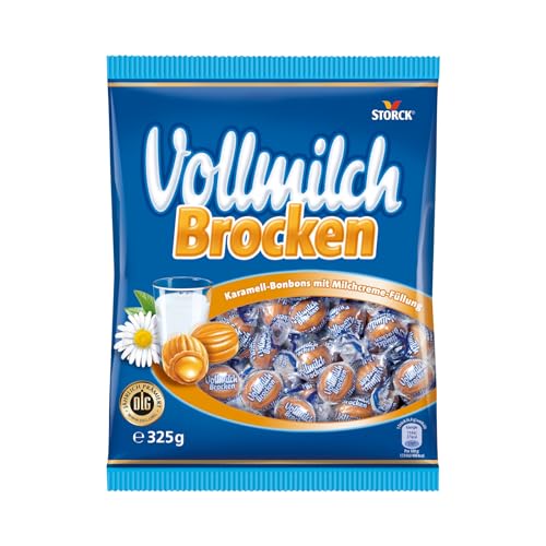 Vollmilch Brocken – 1 x 325g – Karamellbonbons mit Milchcreme-Füllung von Bunte Welt