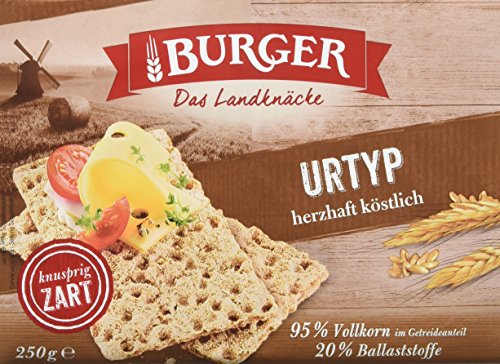 Burger Knäckebrot, Urtyp, 24er Pack (24 x 250 g) von Burger